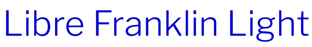 Libre Franklin Light 字体